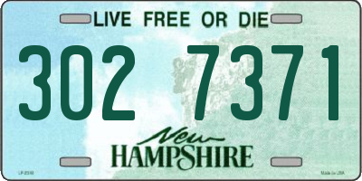NH license plate 3027371