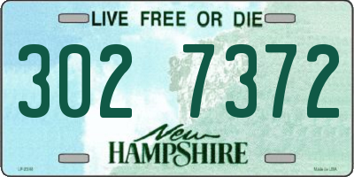NH license plate 3027372