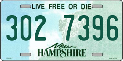 NH license plate 3027396