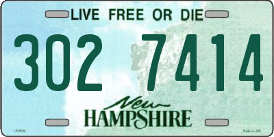 NH license plate 3027414