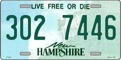 NH license plate 3027446