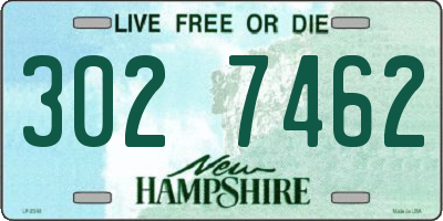 NH license plate 3027462
