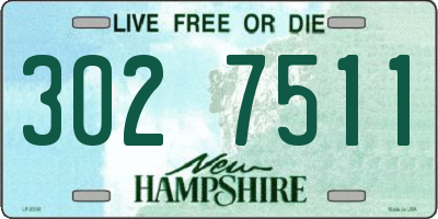 NH license plate 3027511