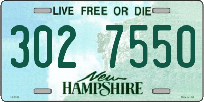 NH license plate 3027550