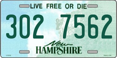 NH license plate 3027562