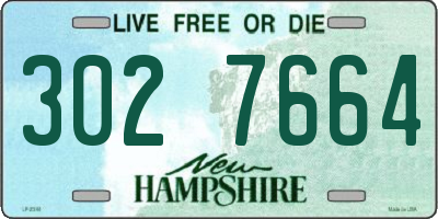 NH license plate 3027664