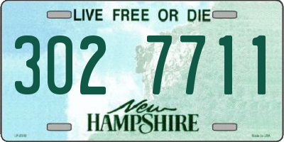 NH license plate 3027711