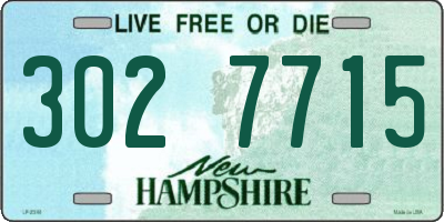 NH license plate 3027715