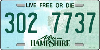 NH license plate 3027737