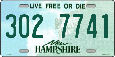 NH license plate 3027741