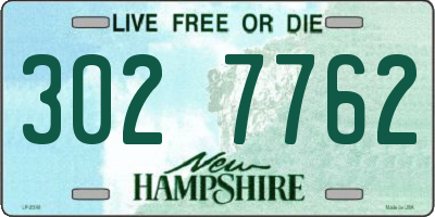 NH license plate 3027762