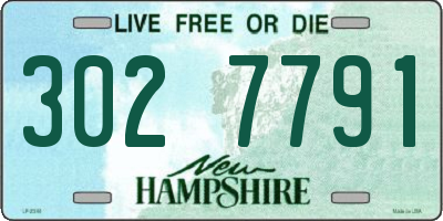 NH license plate 3027791