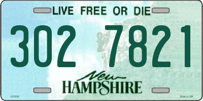 NH license plate 3027821