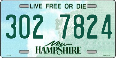 NH license plate 3027824