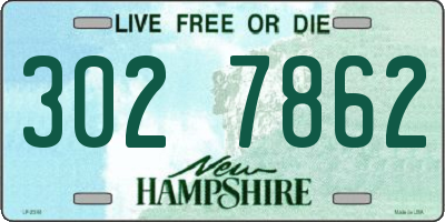 NH license plate 3027862