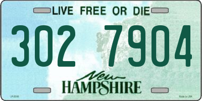 NH license plate 3027904