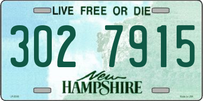 NH license plate 3027915