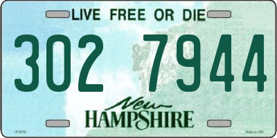 NH license plate 3027944