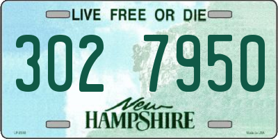 NH license plate 3027950