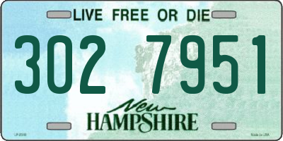 NH license plate 3027951