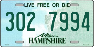 NH license plate 3027994
