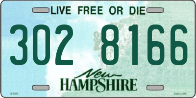 NH license plate 3028166