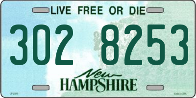 NH license plate 3028253