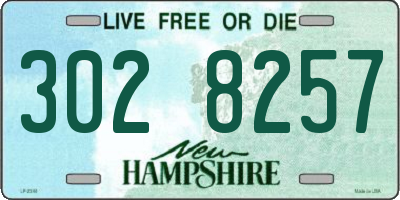 NH license plate 3028257