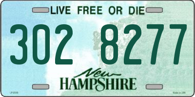 NH license plate 3028277