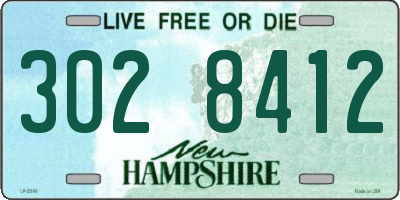 NH license plate 3028412