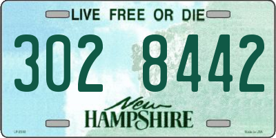 NH license plate 3028442
