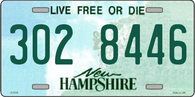 NH license plate 3028446