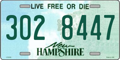 NH license plate 3028447