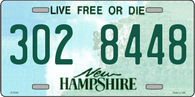 NH license plate 3028448