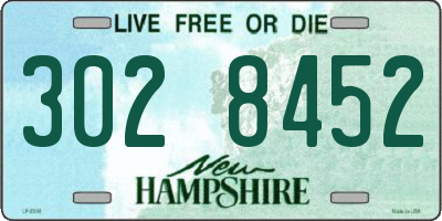 NH license plate 3028452