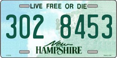 NH license plate 3028453