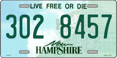 NH license plate 3028457