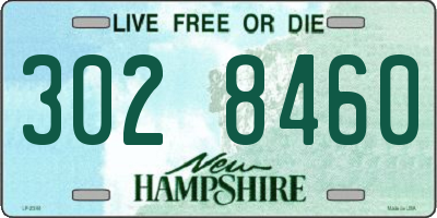 NH license plate 3028460