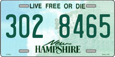 NH license plate 3028465