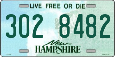 NH license plate 3028482