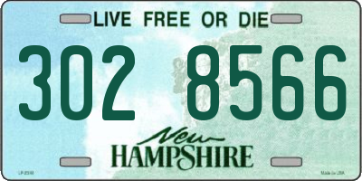 NH license plate 3028566