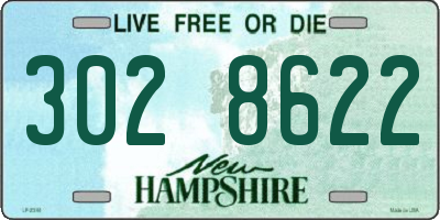 NH license plate 3028622