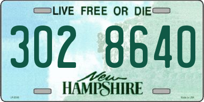 NH license plate 3028640