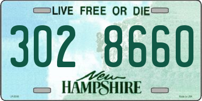 NH license plate 3028660