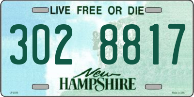 NH license plate 3028817
