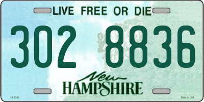 NH license plate 3028836