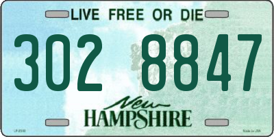 NH license plate 3028847