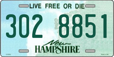 NH license plate 3028851