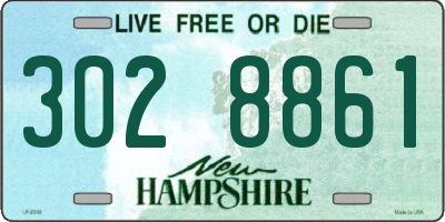 NH license plate 3028861