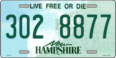 NH license plate 3028877